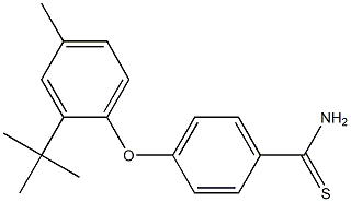 4-(2-tert-butyl-4-methylphenoxy)benzene-1-carbothioamide 구조식 이미지