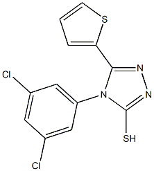 4-(3,5-dichlorophenyl)-5-(thiophen-2-yl)-4H-1,2,4-triazole-3-thiol Structure