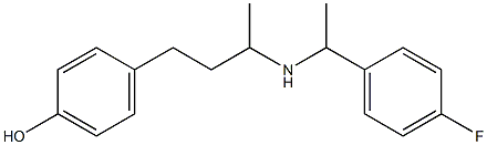 4-(3-{[1-(4-fluorophenyl)ethyl]amino}butyl)phenol Structure