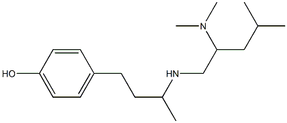 4-(3-{[2-(dimethylamino)-4-methylpentyl]amino}butyl)phenol Structure