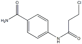 4-(3-chloropropanamido)benzamide Structure