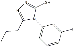 4-(3-iodophenyl)-5-propyl-4H-1,2,4-triazole-3-thiol 구조식 이미지