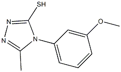 4-(3-methoxyphenyl)-5-methyl-4H-1,2,4-triazole-3-thiol 구조식 이미지