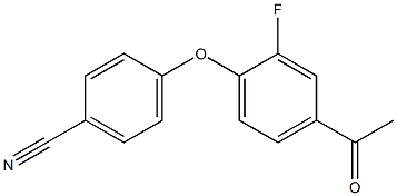 4-(4-acetyl-2-fluorophenoxy)benzonitrile Structure