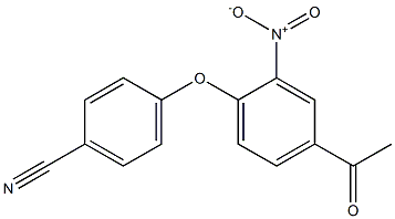 4-(4-acetyl-2-nitrophenoxy)benzonitrile Structure