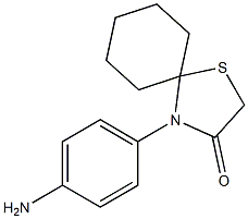 4-(4-aminophenyl)-1-thia-4-azaspiro[4.5]decan-3-one 구조식 이미지