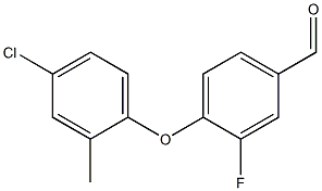 4-(4-chloro-2-methylphenoxy)-3-fluorobenzaldehyde Structure