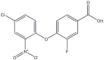 4-(4-chloro-2-nitrophenoxy)-3-fluorobenzoic acid Structure
