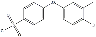 4-(4-chloro-3-methylphenoxy)benzene-1-sulfonyl chloride 구조식 이미지