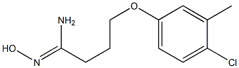 4-(4-chloro-3-methylphenoxy)-N'-hydroxybutanimidamide 구조식 이미지