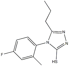 4-(4-fluoro-2-methylphenyl)-5-propyl-4H-1,2,4-triazole-3-thiol Structure