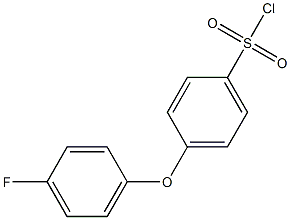 4-(4-fluorophenoxy)benzene-1-sulfonyl chloride 구조식 이미지