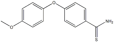 4-(4-methoxyphenoxy)benzene-1-carbothioamide 구조식 이미지