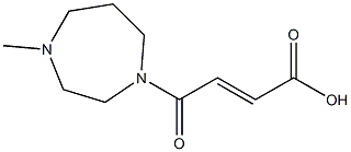 4-(4-methyl-1,4-diazepan-1-yl)-4-oxobut-2-enoic acid 구조식 이미지