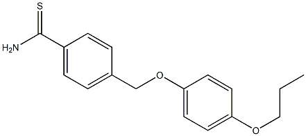 4-(4-propoxyphenoxymethyl)benzene-1-carbothioamide Structure