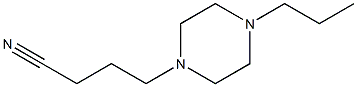 4-(4-propylpiperazin-1-yl)butanenitrile 구조식 이미지