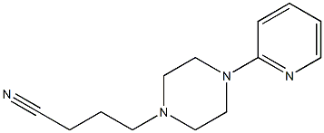 4-(4-pyridin-2-ylpiperazin-1-yl)butanenitrile Structure