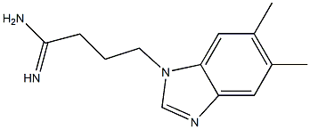 4-(5,6-dimethyl-1H-benzimidazol-1-yl)butanimidamide Structure
