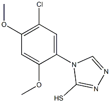 4-(5-chloro-2,4-dimethoxyphenyl)-4H-1,2,4-triazole-3-thiol Structure