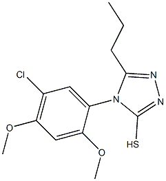 4-(5-chloro-2,4-dimethoxyphenyl)-5-propyl-4H-1,2,4-triazole-3-thiol 구조식 이미지