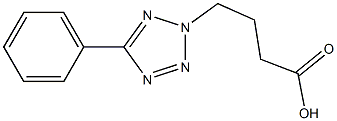 4-(5-phenyl-2H-1,2,3,4-tetrazol-2-yl)butanoic acid 구조식 이미지