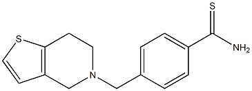 4-(6,7-dihydrothieno[3,2-c]pyridin-5(4H)-ylmethyl)benzenecarbothioamide Structure