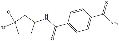 4-(aminocarbonothioyl)-N-(1,1-dioxidotetrahydrothien-3-yl)benzamide Structure