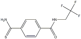 4-(aminocarbonothioyl)-N-(2,2,2-trifluoroethyl)benzamide Structure