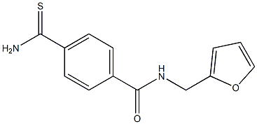 4-(aminocarbonothioyl)-N-(2-furylmethyl)benzamide 구조식 이미지