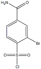 4-(aminocarbonyl)-2-bromobenzenesulfonyl chloride 구조식 이미지