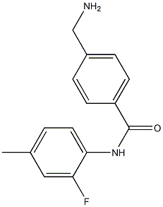 4-(aminomethyl)-N-(2-fluoro-4-methylphenyl)benzamide 구조식 이미지