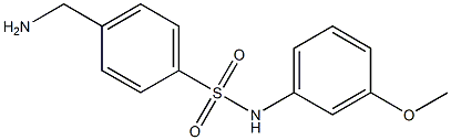 4-(aminomethyl)-N-(3-methoxyphenyl)benzenesulfonamide 구조식 이미지