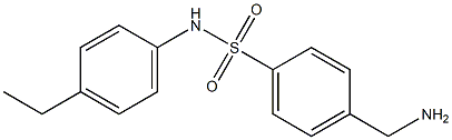 4-(aminomethyl)-N-(4-ethylphenyl)benzenesulfonamide 구조식 이미지