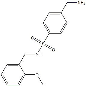 4-(aminomethyl)-N-[(2-methoxyphenyl)methyl]benzene-1-sulfonamide Structure