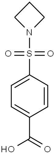 4-(azetidin-1-ylsulfonyl)benzoic acid 구조식 이미지