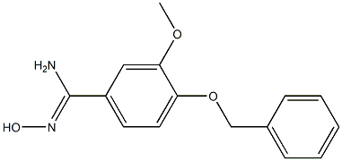 4-(benzyloxy)-N'-hydroxy-3-methoxybenzenecarboximidamide 구조식 이미지