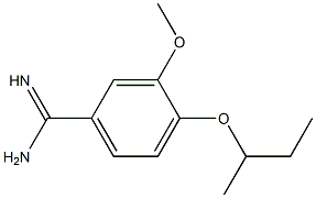 4-(butan-2-yloxy)-3-methoxybenzene-1-carboximidamide Structure