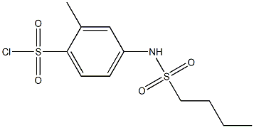 4-(butane-1-sulfonamido)-2-methylbenzene-1-sulfonyl chloride 구조식 이미지