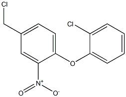4-(chloromethyl)-1-(2-chlorophenoxy)-2-nitrobenzene Structure
