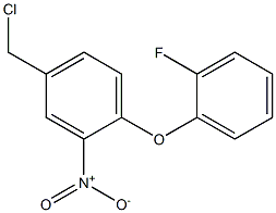 4-(chloromethyl)-1-(2-fluorophenoxy)-2-nitrobenzene 구조식 이미지