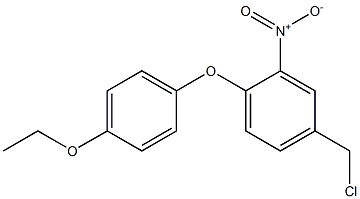 4-(chloromethyl)-1-(4-ethoxyphenoxy)-2-nitrobenzene 구조식 이미지