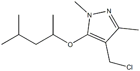 4-(chloromethyl)-1,3-dimethyl-5-[(4-methylpentan-2-yl)oxy]-1H-pyrazole Structure