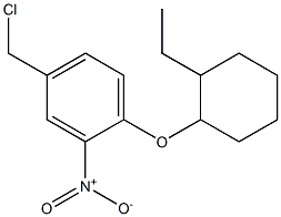 4-(chloromethyl)-1-[(2-ethylcyclohexyl)oxy]-2-nitrobenzene Structure