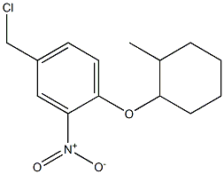 4-(chloromethyl)-1-[(2-methylcyclohexyl)oxy]-2-nitrobenzene Structure