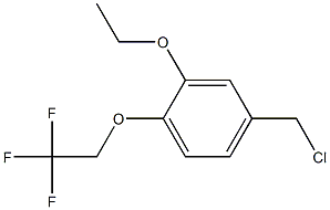 4-(chloromethyl)-2-ethoxy-1-(2,2,2-trifluoroethoxy)benzene Structure