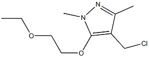 4-(chloromethyl)-5-(2-ethoxyethoxy)-1,3-dimethyl-1H-pyrazole Structure