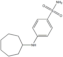 4-(cycloheptylamino)benzene-1-sulfonamide Structure