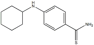 4-(cyclohexylamino)benzene-1-carbothioamide Structure