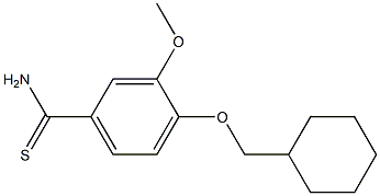 4-(cyclohexylmethoxy)-3-methoxybenzene-1-carbothioamide Structure