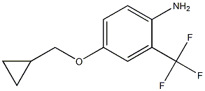 4-(cyclopropylmethoxy)-2-(trifluoromethyl)aniline Structure
